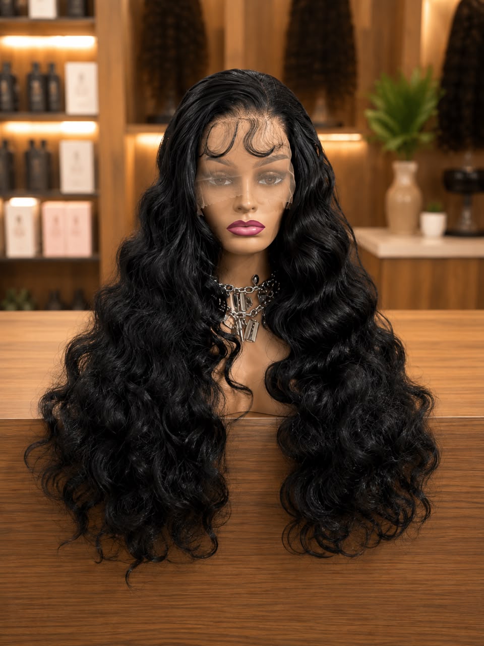 Front Lace Humano+Premium Preta – 85cm